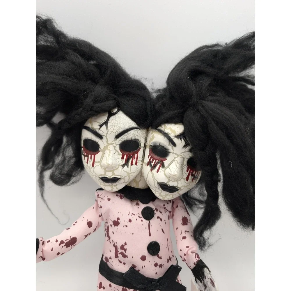 Haunted Zombie Art Doll Scary Conjoined Twins Shelf Sitter Halloween Decor Horro
